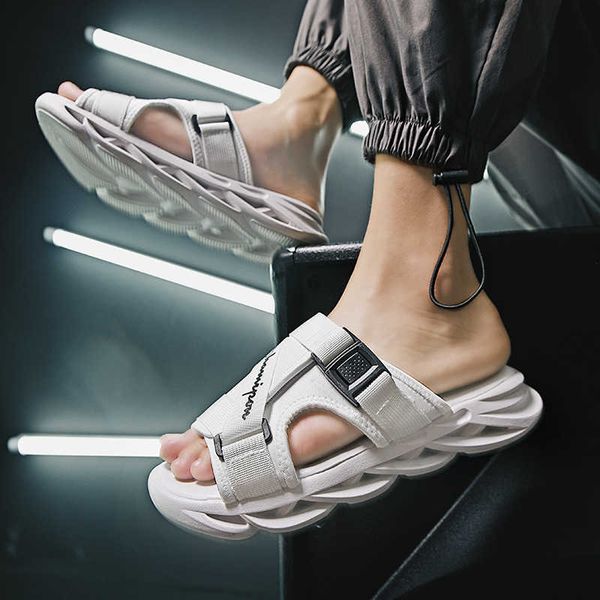 

summer beach slippers outdoor mens black white sandals comfortable casual shoes