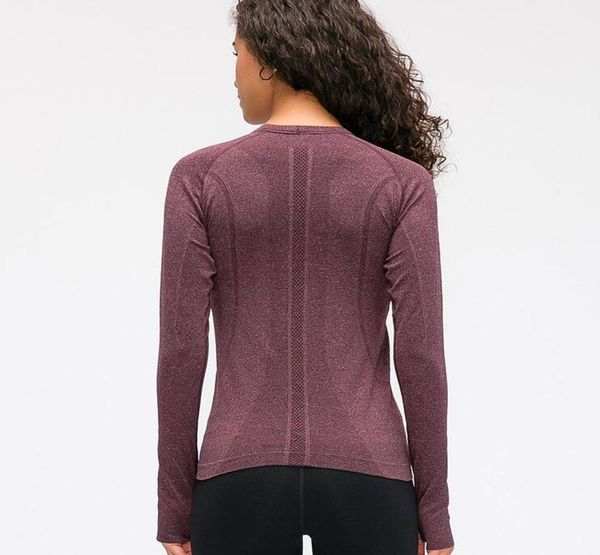 

sport training workout long sleeve shirts women lightweight antisweat yoga fitness with thumb hole l90839057177