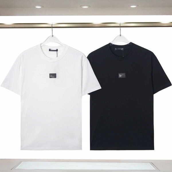 

summer cotton tee mens t-shirt d 23 g badge embroidery sweatshirt designer tshirt men women short sleeved tshirts fashion casual pullover sh, White;black