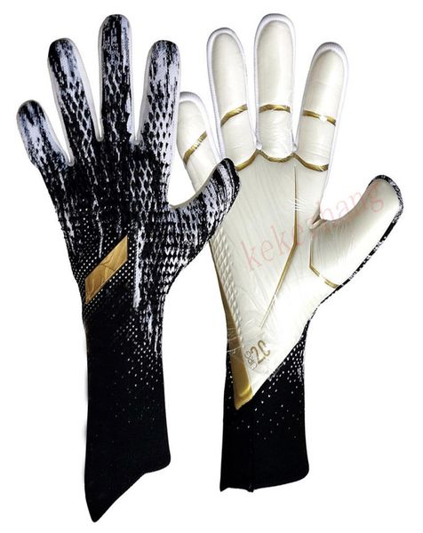 

men kids size latex professional soccer goalkeeper no finger protection football match gloves3429076, Black