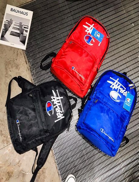 

travel backpack champions fashions shoulder bag large capacity school bag solid color storage bags students knapsack sa2566442