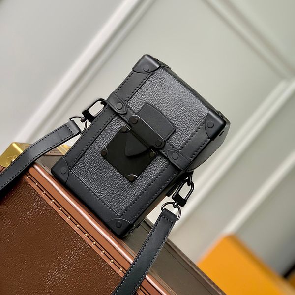 

10a retro mirror quality trunk mini flap bag designer shoulder bag cowhide crossbody bag with box l325