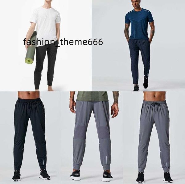

2023 designer long pants men sport running align yoga outdoor gym pockets slim fit sweatpants pant jogger trousers mens casual elastic waist, Black