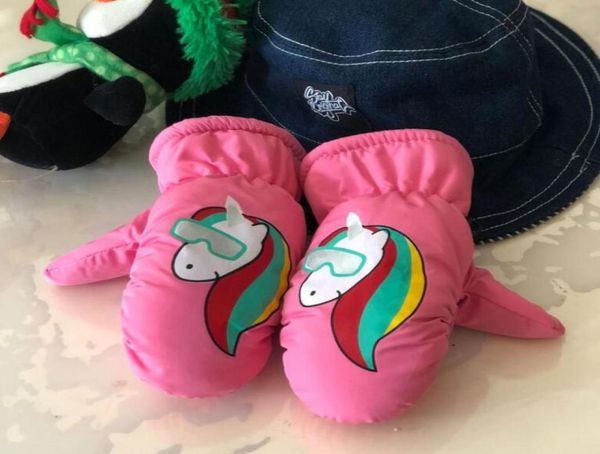 

children gloves winter kid coral fleece thicken baby plush furry full finger mittens soft writing gloves keep warm 511years old2853950, White