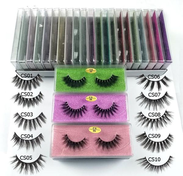 

whole 3d mink false eyelashes 10 style fluffy wispy fake lashes natural long makeup eye lash extension in bulk4304533