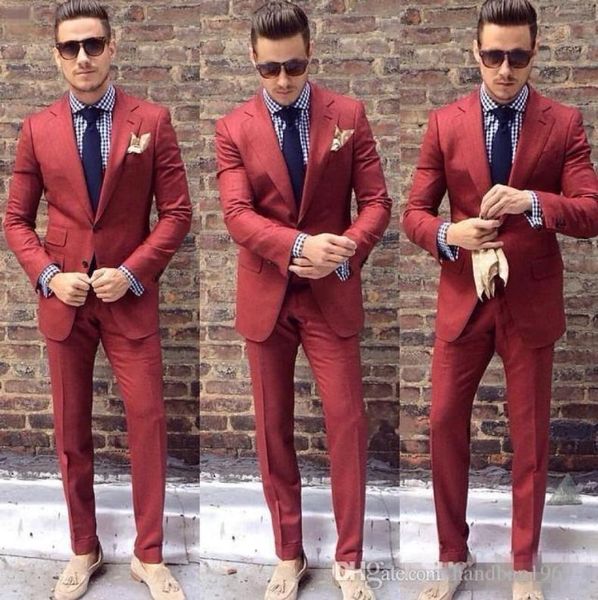 

two buttons groom tuxedos groomsmen notch lapel man blazer mens wedding suits jacketpantstie d344128011, Black;gray