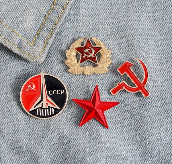 

cccp enamel pin custom cold war badge ussr brooches for bag lapel pin buckle vintage jewelry gift military fans friend5293763, Blue