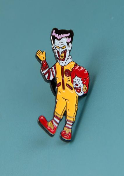 

cartoon animation funny clown fashion dripping oil brooch badge backpack lapel shirt hat pin6404897, Blue