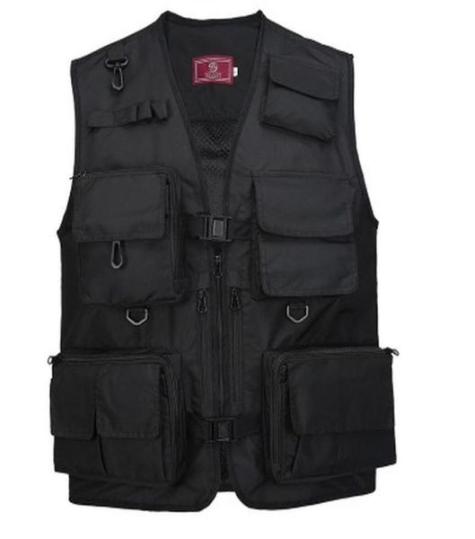 

outdoor tactical multipocket hiking mesh travel multifunctional fishing hunt pography vest t2006105472164, Black;green