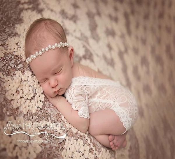 

newborn baby pearl lace romper girl cute petti rompers soft jumpsuit infant toddler artistic po costume swaddle clothing bodysu1027224, Blue