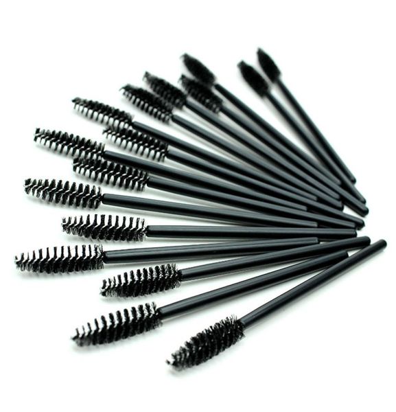 

100pcs new black disposable eyelash brush mascara wands applicator makeup cosmetic tool brush makeup brush extension brushes5068281
