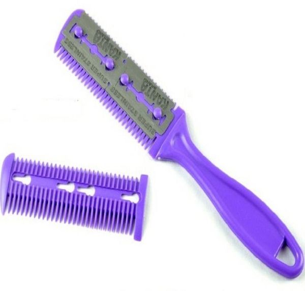 

24 pcs hair cutting razor comb double sides thinning haircuts cutting tool professional for salon supplies9350059, Silver