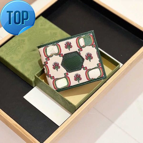 

brand designer change purse card pack handbag new ins popular long wallet fashion green letter printing short zero gift for men and women fa