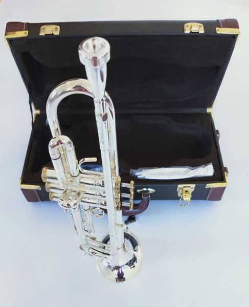 

2019 new bach trumpet lt190s85 music instrument bb trumpet gold plated professional grade3456876