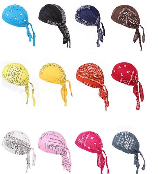 

cotton skull caps paisley bandanas headwear bicycle cycling hats amoeba pirate bike hat hair accessories yhm271zwl5849390, Yellow