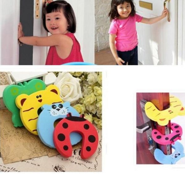 

door ssafety animal cartoon door plug for baby safety gates security ser door clip lock pinch guard baby finger protector 9977373