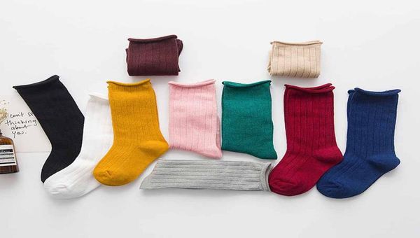 

kids solid striped socks baby tube stockings boys girls middle socks toddlers breathable summer socks2972361, Pink;yellow