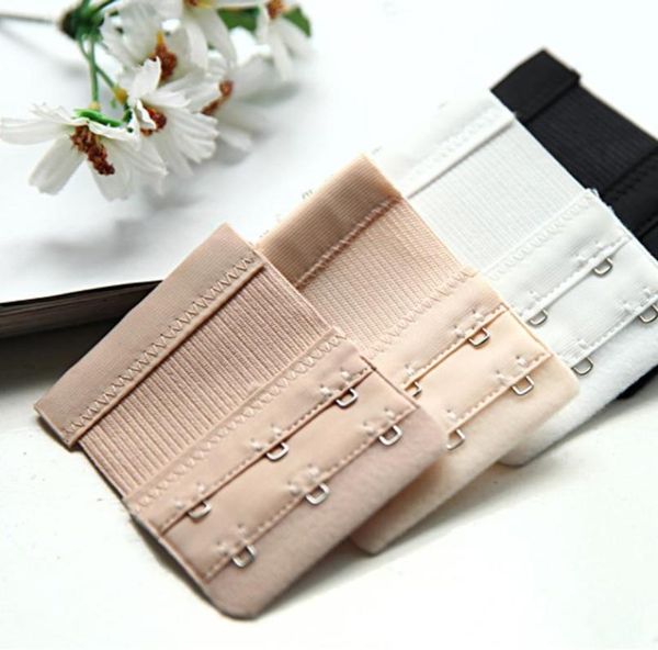 

30pcs bra extender 3 hooks 2 rows bra extension adjustable strap extender bra accessories soft to skin women underwear expander7679207, Blike;white