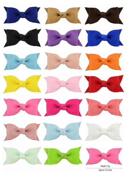

baby hair clips bow barrettes fish tail bowknot hairpins toddler boutique barrette hair accessories kids headwear  colors kfj212138867, Slivery;white