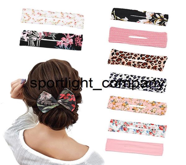 

women deft bun hair bands marker knotted wire headband girls print hairpin flexible reusable bun maker easy use hair accessories9283388, Slivery;white