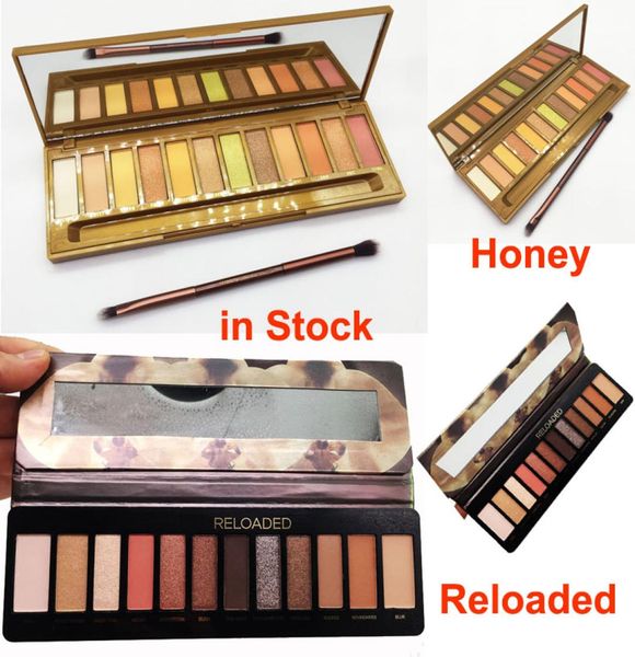 

makeup reloaded eyeshadow palette honey eye shadow 12 colors matte shimmer natural nude eye shadows brand beauty dhl 1991820