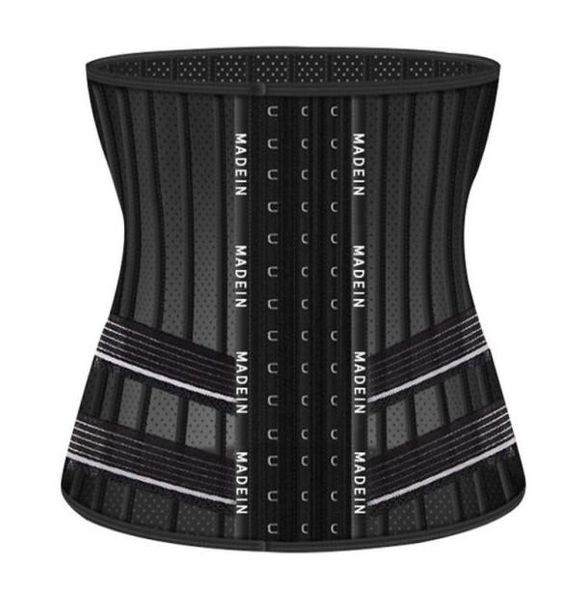 

waist support hollow out cinchers wrap belly slimming belt reductive girdle modeling straps 25 steel boned trainer shapers1316594, Black;gray