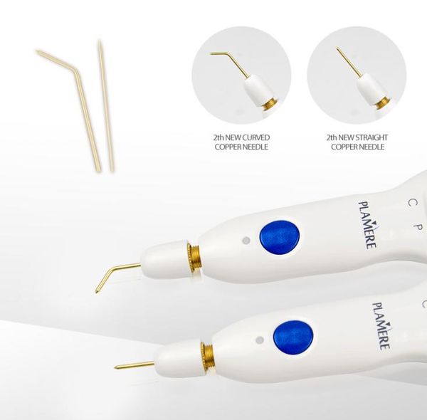 

high quailty plamere plasma pen 20pcs bending needle and straight needles portable korea mole remover machine1155241