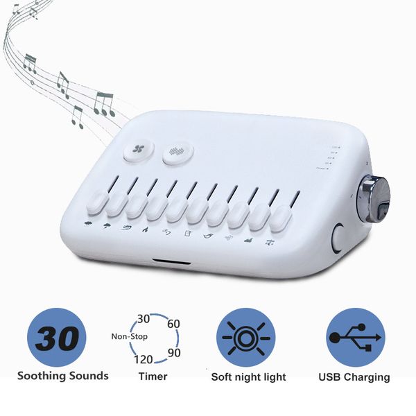 

baby monitor camera white noise machine usb rechargeable sound timed sleeping monitors toy 230701