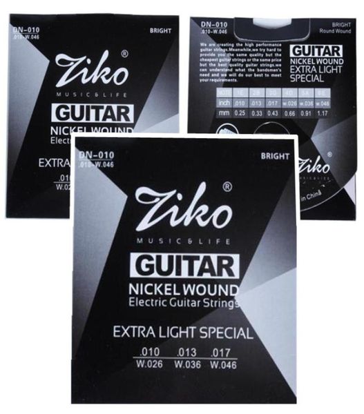 

3sets 010046 ziko guitar accessories for electric guitar strings guitar parts8126594