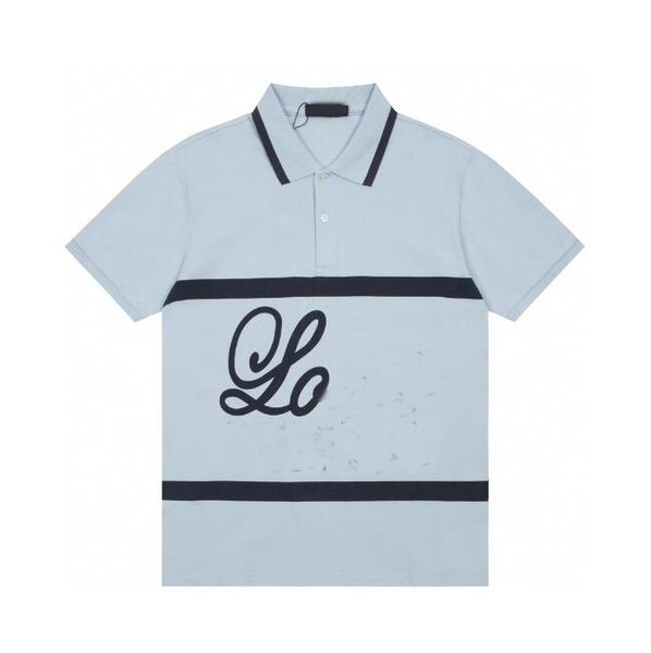

2023 designer men's polos tees t shirt paris luxury spring summer classical letter print tshirts white stripes joint print casual cotto, White;black