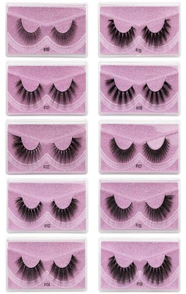 

100 mink eyelashes whole natural false eyelashes 3d mink lashes soft make up extension makeup fake eye lashes 3d series2457674