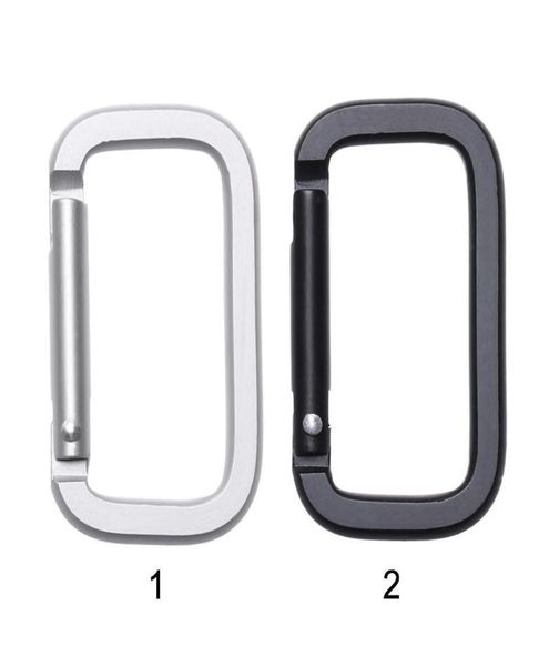 

5 pcs aluminum alloy plated spring oval rings camping carabiner bag belt buckles handbags clips snap bottle hooks outdoor tools q 4505497