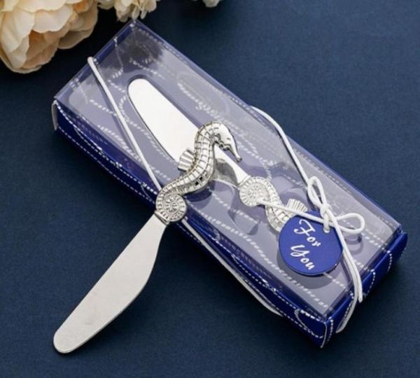 

20 pcslot practical kitchen wedding favor of hippocampus design cheese spreader gift for seahorse ser party favors7763015