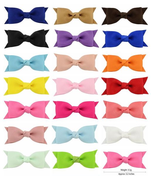 

baby hair clips bow barrettes fish tail bowknot hairpins toddler boutique barrette hair accessories kids headwear  colors kfj219212385, Slivery;white