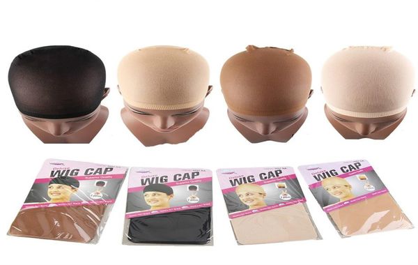 

2pcs wig cap brown stocking cap to christmas cosplay wig caps stocking elastic liner mesh for making wigs a17483872, Black;brown