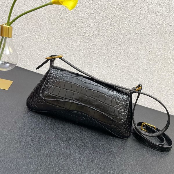 

designer bags xx crocodile embossed small flap bag women one shoulder crossbody genuine leather handbag purse fashion tote 27cm