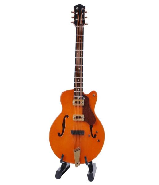 

creative wooden mini instrument electric guitar model decoration miniature instrument guitar toys2891773