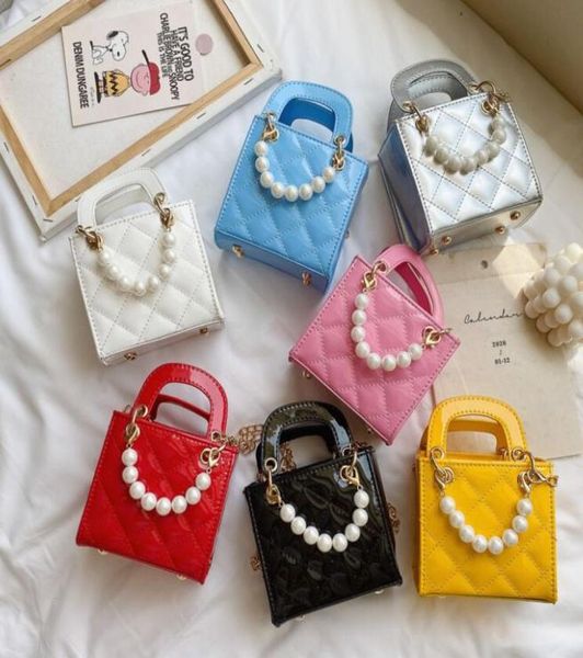 

pvc girls handbag mini jelly purse small children crossbody bag summer candy color pearl ladies hand bags kids purses3512877, Black