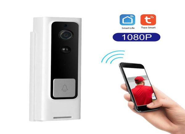 

wifi smart security doorbell 1080p wireless visual intercom recording video door phone pir motion detector rainproof tuya smart1968357