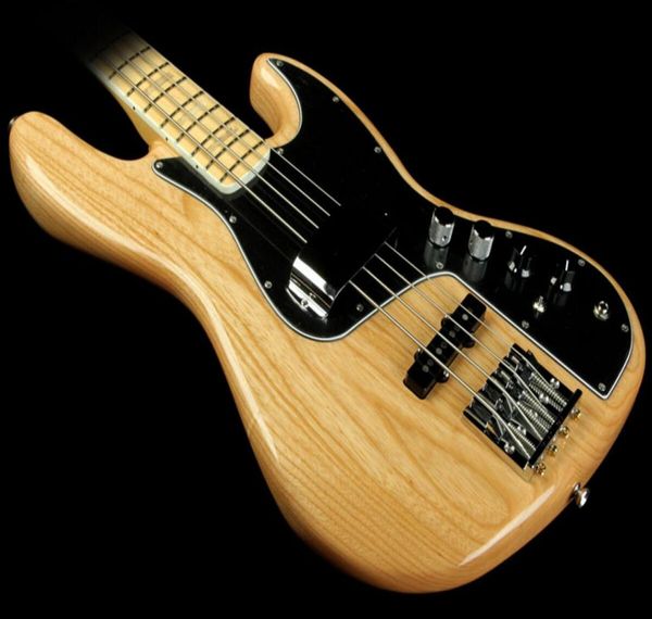 

custom natural marcus miller signature 4 string jazz electric bass guitar maple neckblock position markers 3bolt microtilt neck2781084