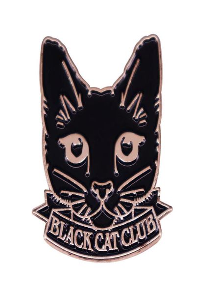 

black cat club enamel pin012345678910111213147755481, Blue