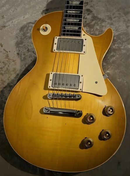 

murphy lab 1958 lp reissue light aged lemon burst electric guitar