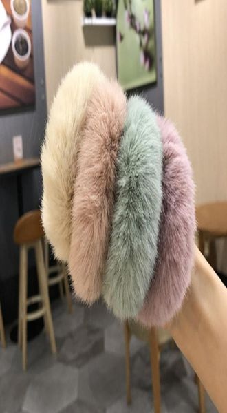 

10 color mink fur hair rope scrunchie women girls elastic hair rubber band gum ponytail holder girl hair accessories headband gjj11305361, Slivery;white