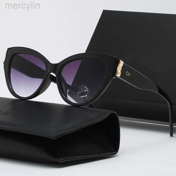 

designer channel sunglasses men's women's sunglasses cat's eye frame sunglasses light and comfortable outdoor swing, White;black