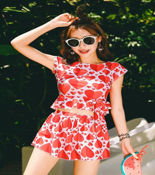 

women bikini summer beach swimwear print heartshaped pattern bathing suit swim wear bikinis7343102