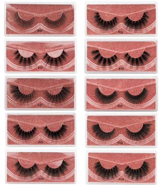 

new arrival 3d mink eyelashes thick real mink hair false lashes eye lash makeup extension fake eyelashes set 10 styles 1box1pairs2969078