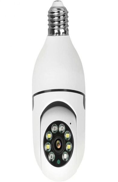 

1080p wifi indoor camera e27 bulb security intelligent mini ip surveillance wireless 360 cctv baby monitor auto track smart home6755440, Black;white