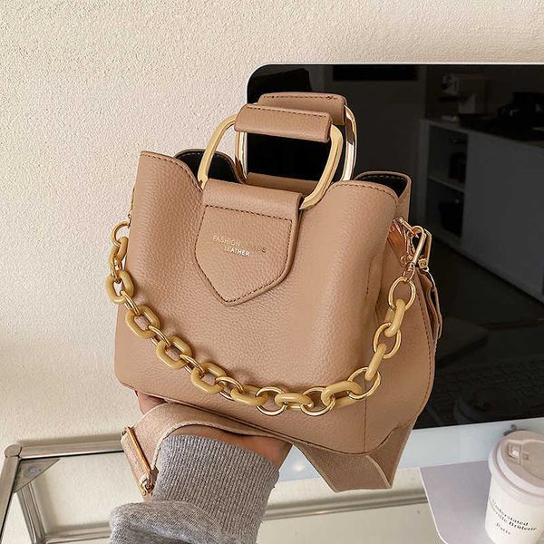 

solid acrylic chain vertical pillow bag personalized simple shoulder crossbody bag women's bag