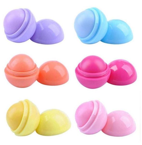 

cute round ball lip balm lipbalm fruit flavor lip smacker natural moisturizing lips care balm lipstick7105144
