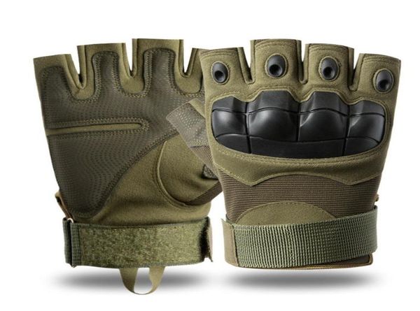 

outdoor hal finger tactical gloves protection sports training outdoor riding for men women1515488, Black;green